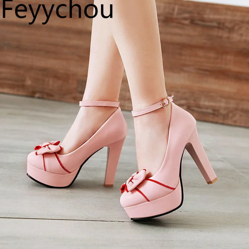 Туфли лодочки женские на платформе туфли из искусственной кожи очень высоком