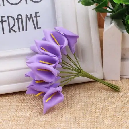 8 видов цветов на выбор 288 шт./лот Beatuiful ручной работы Мини Калла Лилия Цветок для