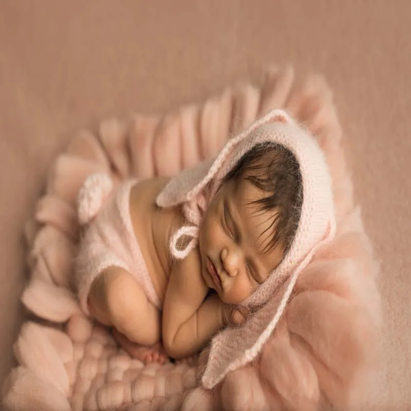 45x45 см Хлопок Веревка крючком ребенка фотосессии одеяло новорожденных Фото фон толстый вязаный матрас