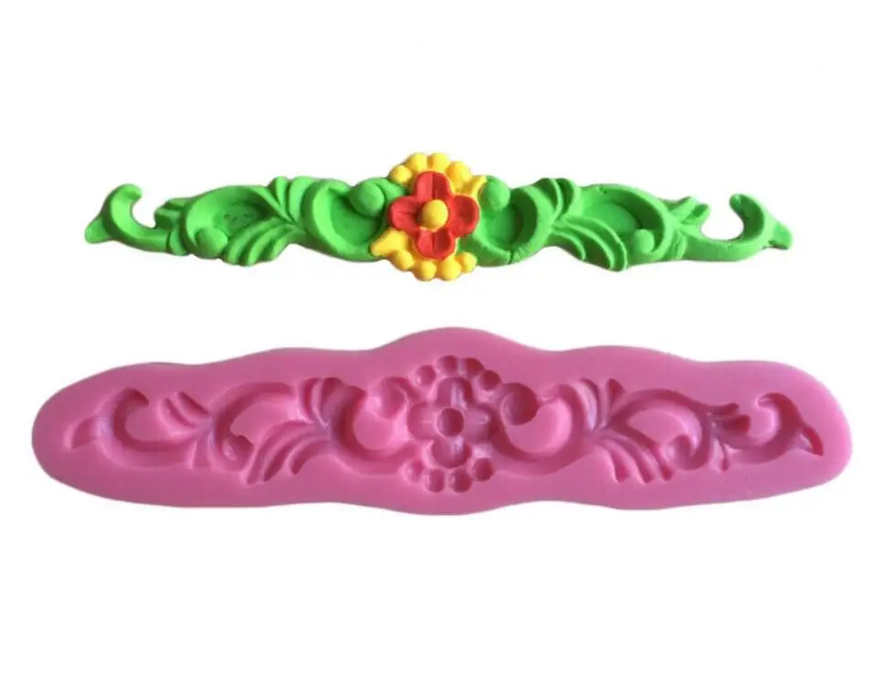 Beautiful Flower Форма Шоколадные Конфеты желе 3D Силиконовые Помадка Кружева Прессформы