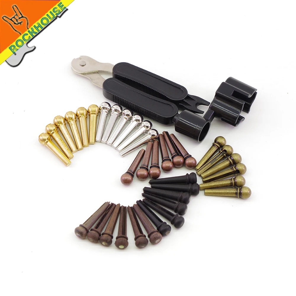 Acoustic Guitar Pegs Bridge Pin Strings Nail Openner Scissors Tuning Peg For And Bass | Спорт и развлечения