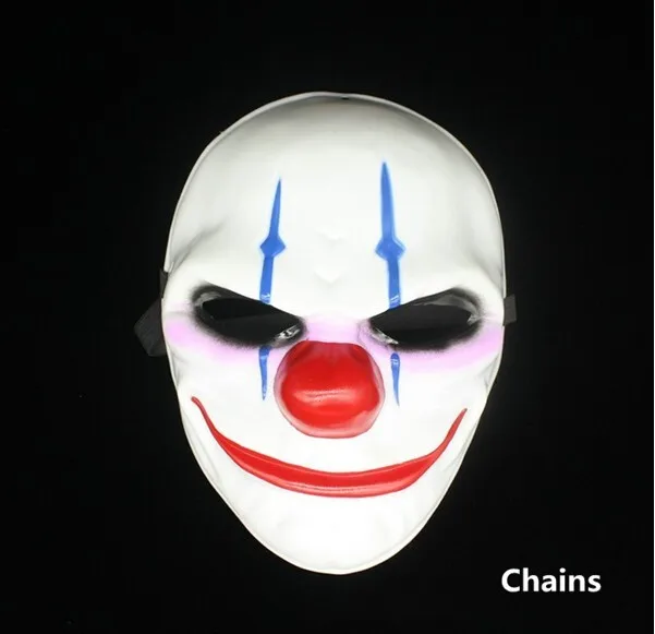 Payday 2 маска The Heist Dallas/Wolf/Chains/Косплей хокстона Хэллоуин ужас бензопилы клоуна маска маскарад