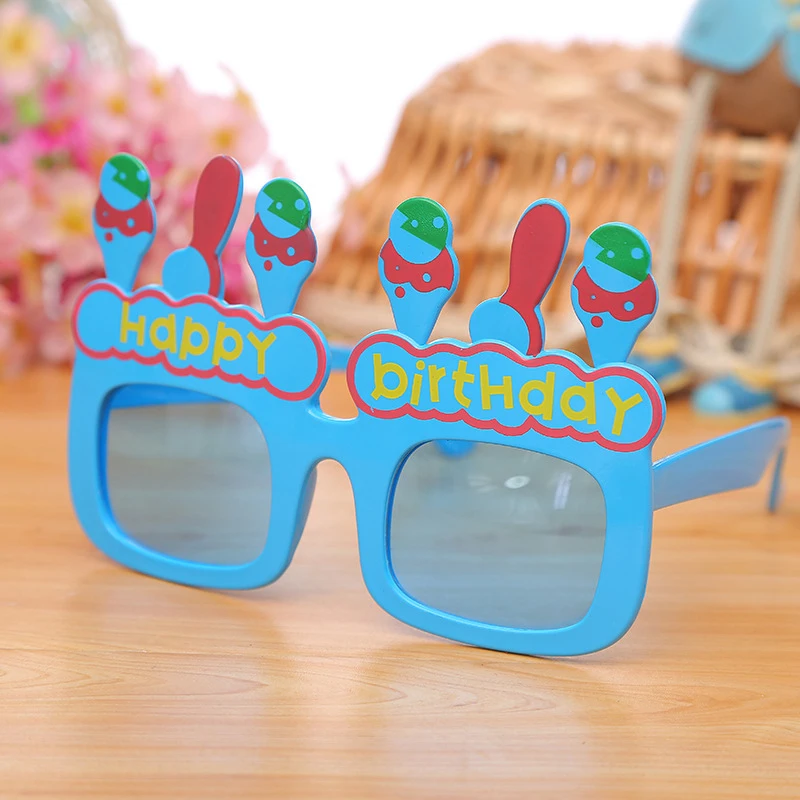 1 шт. Пластиковые Красочные Дети кролики свеча шар в форме милые счастливые очки