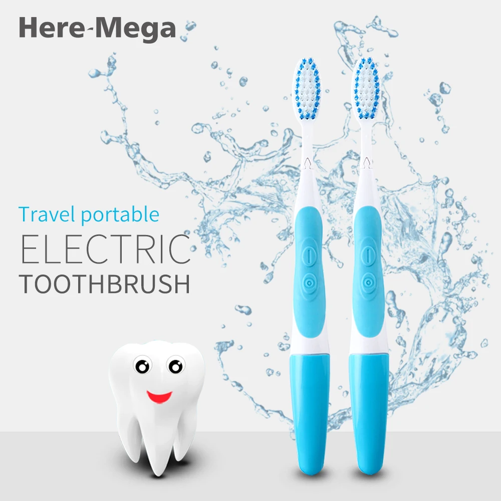 Щетка Зубная ультразвуковая аккумуляторная с 3 сменными насадками