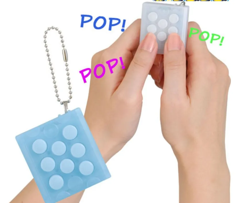 DHL Бесплатно ship.30pcs/lot. Electronic Bubble Wrap Брелок. Будущее OCD.1.75 &quotx 1.5&quot x 0.5 &quotpop. wireless squeeze.