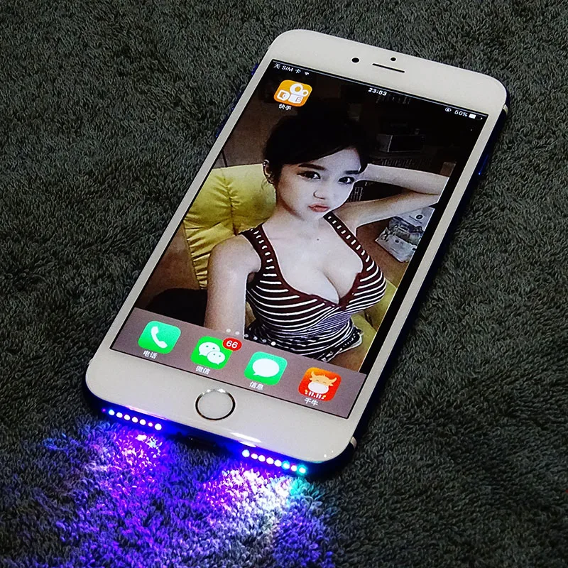 Hot Speaker LED Light Glow Night Cool Flash Light Sensor Cable For IPhone 6 6plus 6s 6S PLUS 7 7 PLUS 8 led light