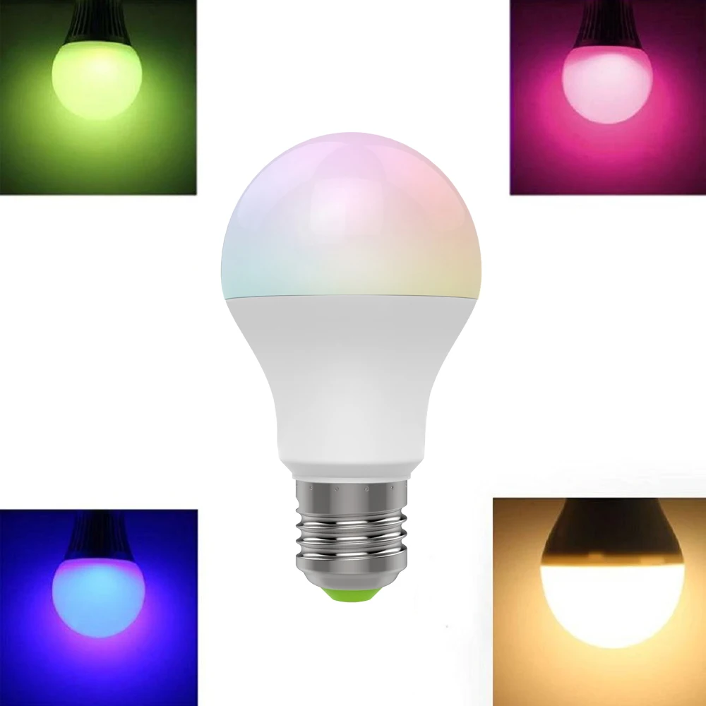 AC85 265V 6 Вт Светодиодная лампа с регулируемой яркостью E27 RGB + CCT (2700 6500 к) прожектор
