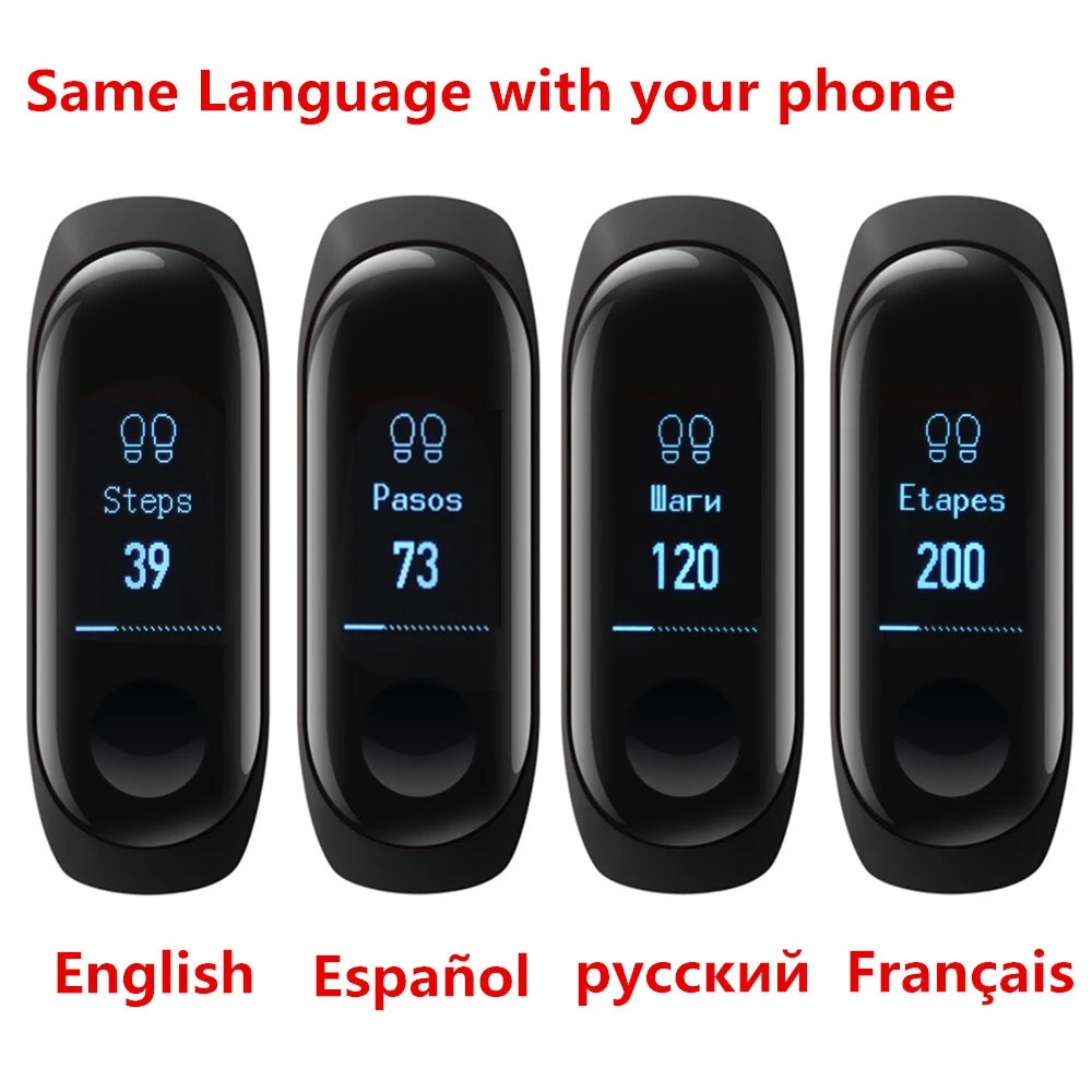 Оригинальный Смарт браслет Xiaomi Mi Band 3 OLED 0 78 дюймов сенсорный цветной экран фитнес