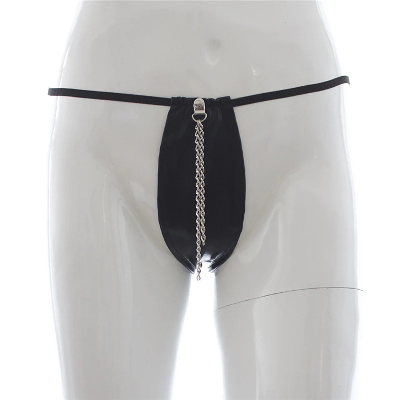 Кожаное Целомудрие стринги трусики БДСМ Связывание сталь цепные Секс игрушки
