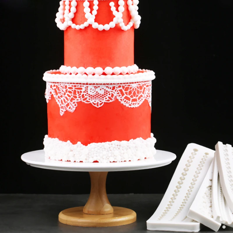 Жемчужная лента силиконовая форма помадка инструмент для украшения торта