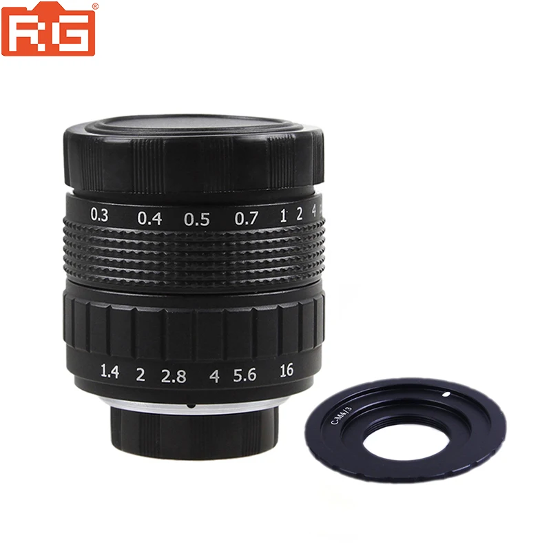 Fujian 35 мм F1.7 CCTV TV Lens + C Mount для фотовспышки Olympus|c mount|tv lensfujian 35mm |