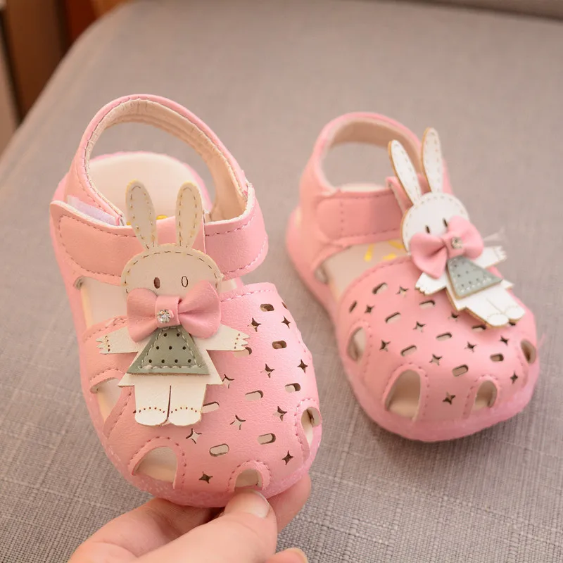 Летние сандалии для маленьких девочек возрастом от 1 до 3 лет обувь принцессы со