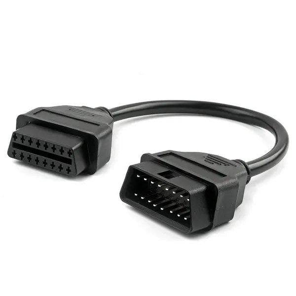10 шт./лот OBD2 16 контактный Удлинительный кабель штырь гнездо трансферный