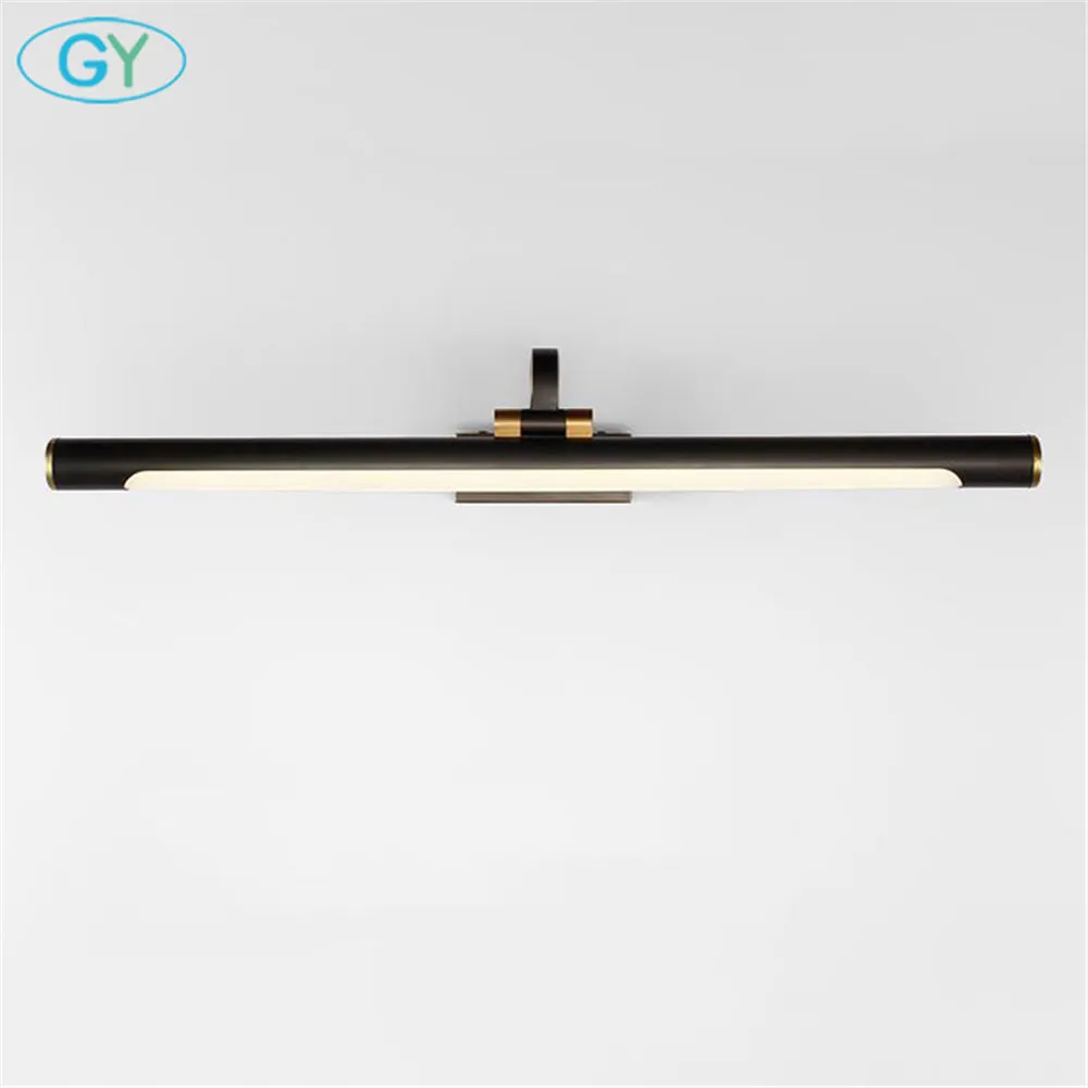 Новинка 2020 матовые черные светодиодные светильники для туалетного столика 4000K 9