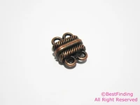magnetic clasp bracelet connector double strands ribbed loop clasp rc351