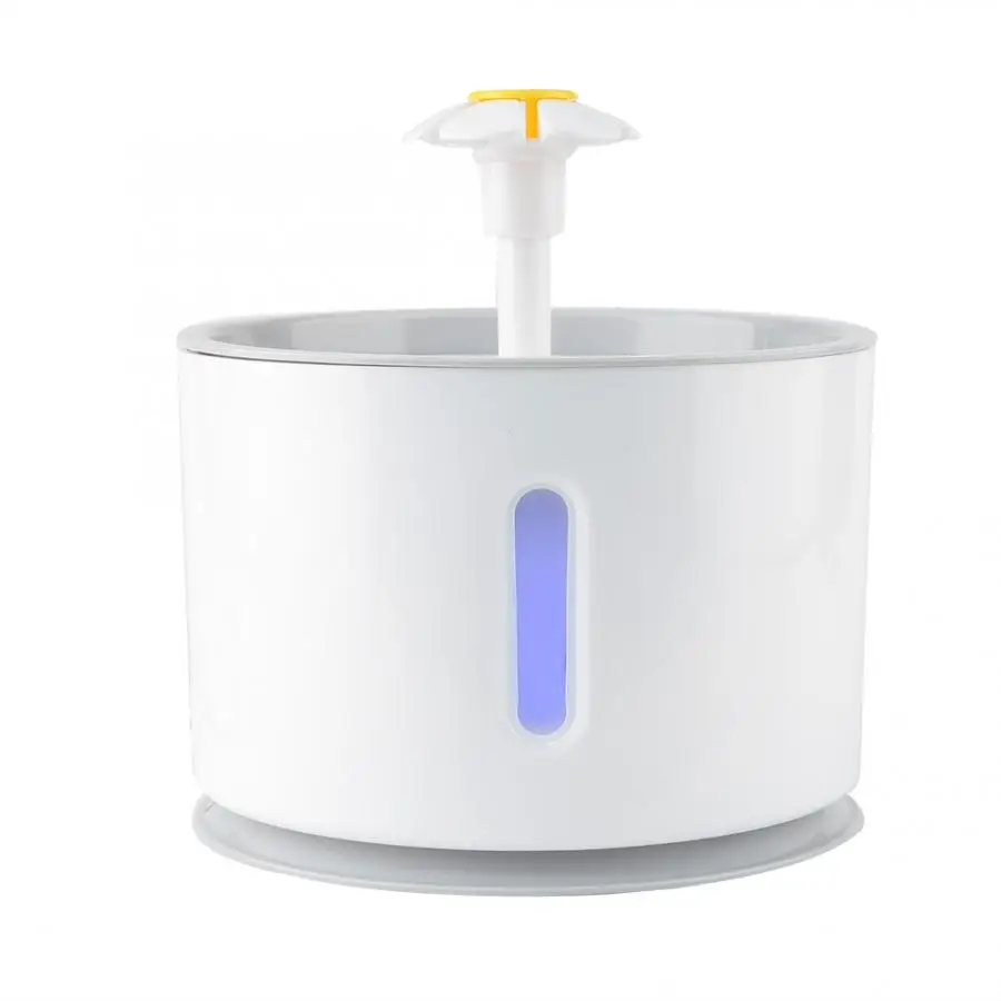2.4L Automatic Pet Cat Water Fountain with LED Electric USB Dog Cat Pet Mute Drinker Feeder Bowl Pet Drinking Fountain Dispenser