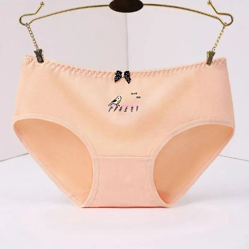 Новое поступление женские хлопковые трусики в горошек дышащие милое нижнее