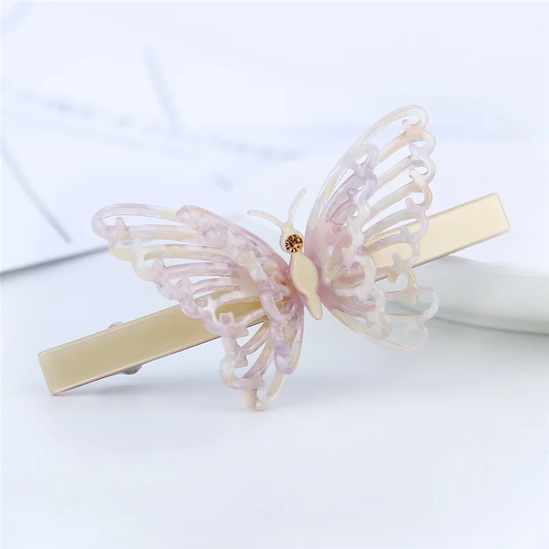 Новинка 2020 модные женские заколки для волос стразы девочек изысканные бабочки