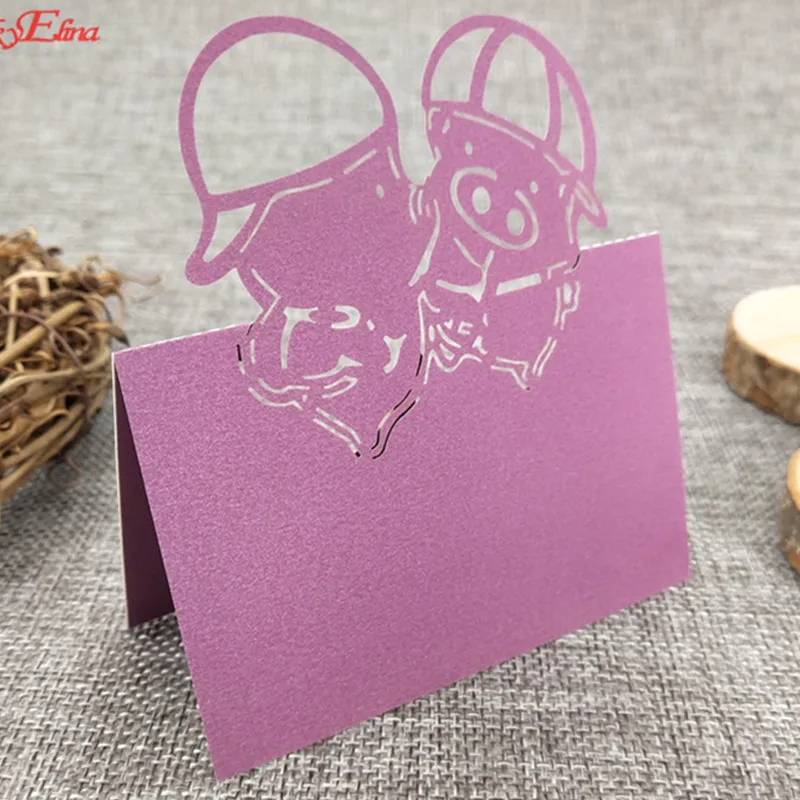 100 Pcs Wedding Table Name Place Cards Greeting Tags Tented Seating Seat Assignment Birthdays Party 5Z | Дом и сад