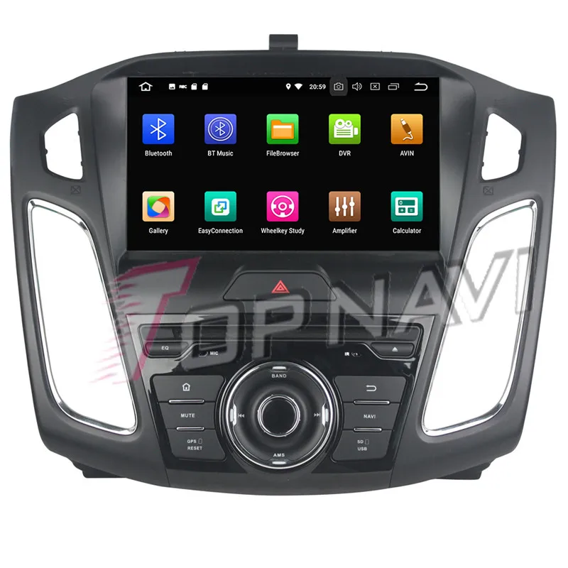 Автомобильный DVD плеер Topnavi 9 дюймов Android 0 радио CD для Ford Focus 2015 2016 2017 2018 стерео