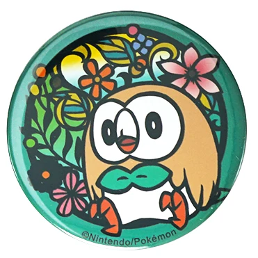 Pocket Monster аниме Mimikyu Volpix Snorlax Gengar Pikachu Eevee Espeon Umbreon Gyarados Mewtwo Rowlet металлический значок брошь на булавке - Окраска металла: 11 Rowlet