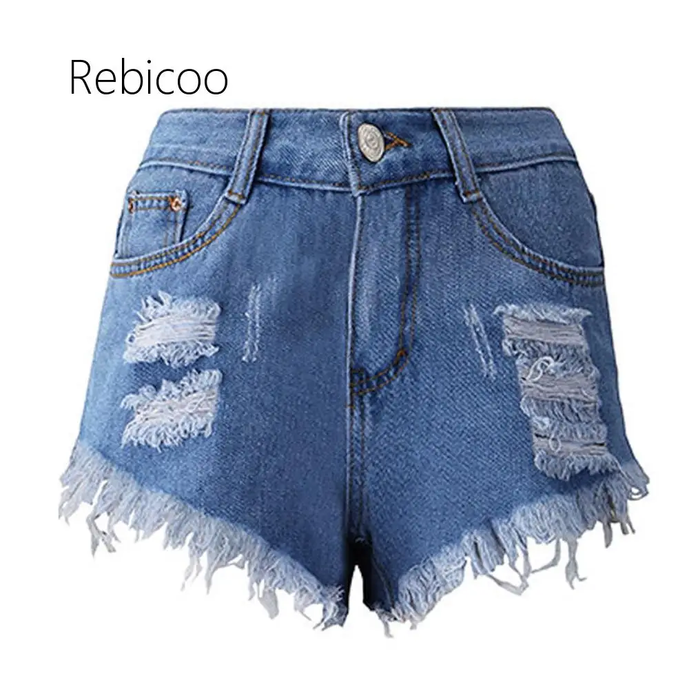 

Women Sexy Tassel soft and comfortable Hole Shorts Jeans Denim Short Pants