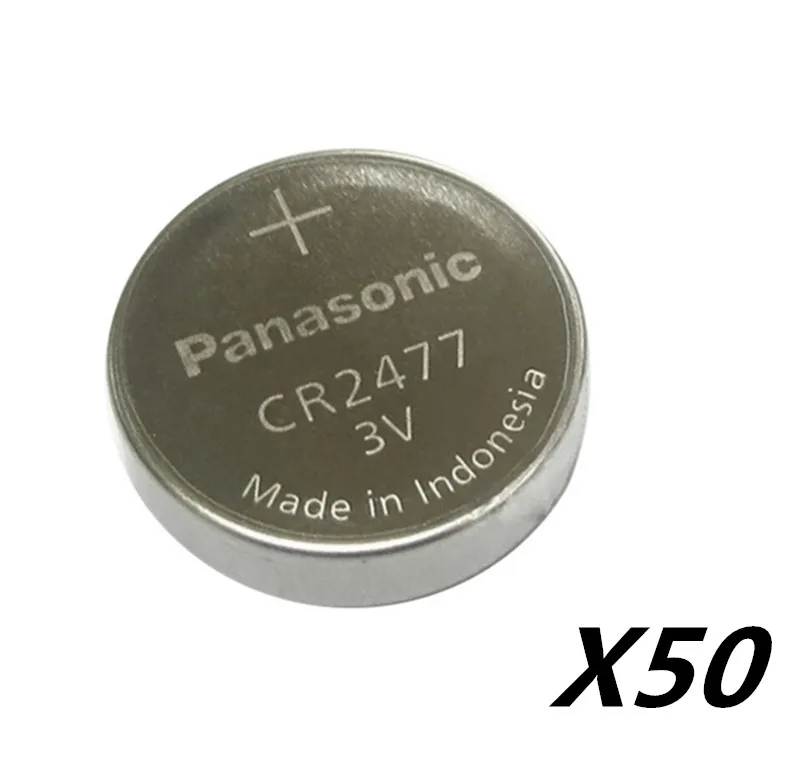 Новые оригинальные батарейки Panasonic CR2477 3V CR 2477 50 шт./лот высокопроизводительные