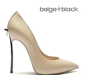 beige with black Г., осенние высококачественные пикантные женские туфли-лодочки обувь с острым носком свадебные туфли-лодочки на высоком тонком каблуке с бантом обувь для вечеринок - Цвет: beige with black