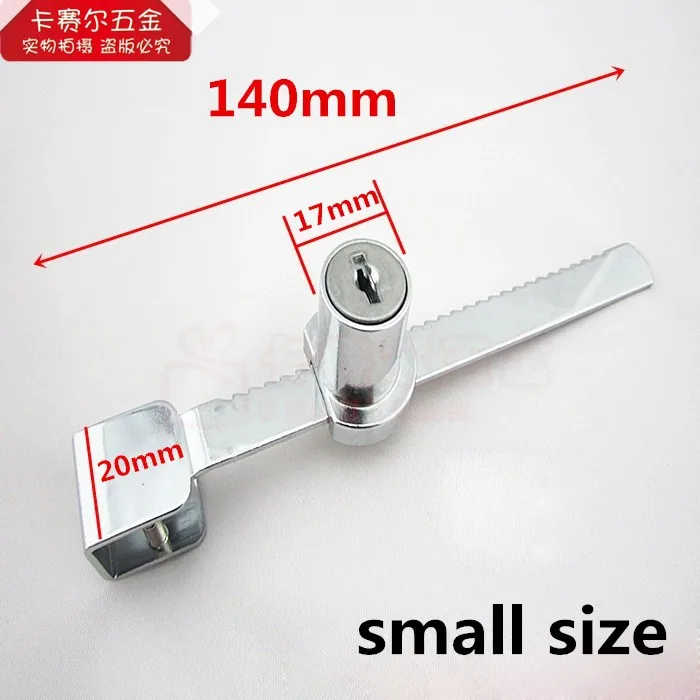 2pcs Universal Key Type Vitrine lock sliding Glass Cabinet Door Lock Very Easy To Install Safety Essential | Обустройство дома