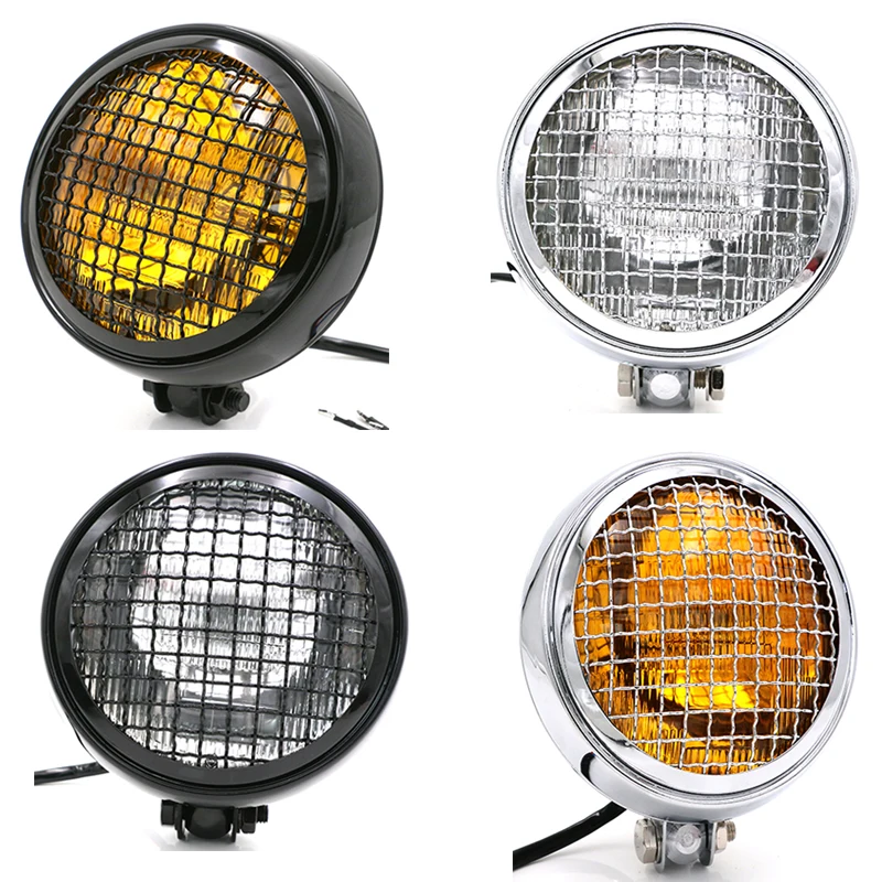 Мотоцикл DC 12V гриль налобный фонарь самокат Винтаж головной светильник мотоцикл