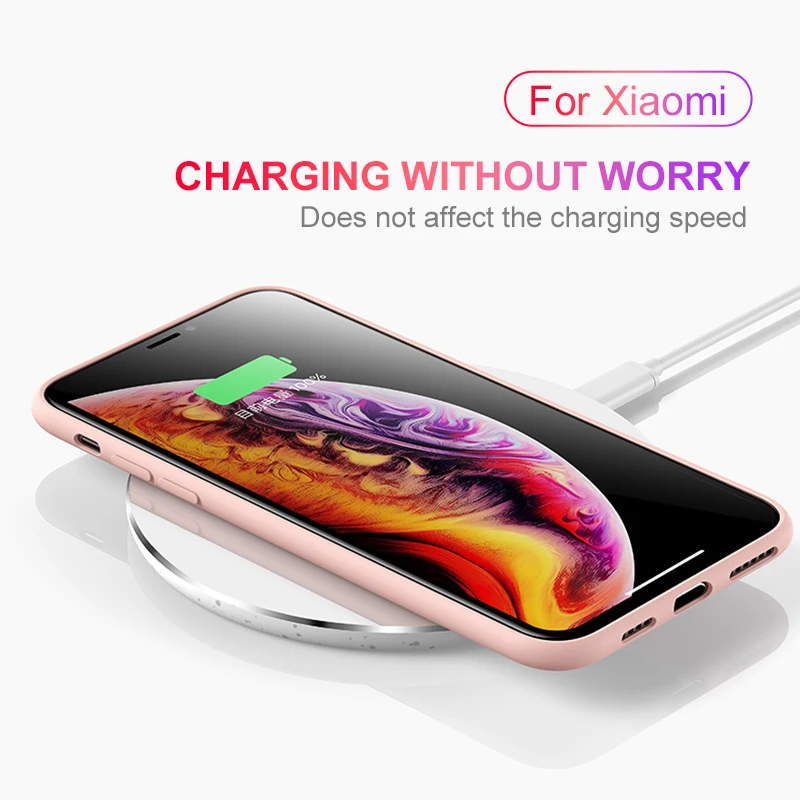 Liquid Silicon Case For xiaomi mi 9 mi9 case Plain Soft TPU Shockproof Coque Fundas Shell Anti-foul se 9se mi9se | Мобильные