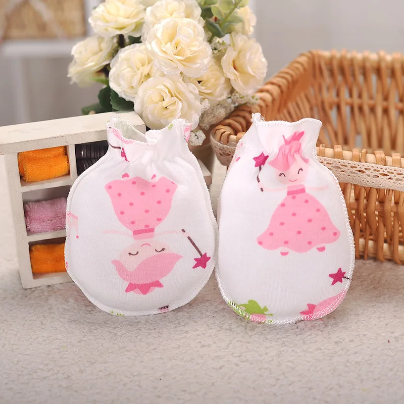 1 пара детские перчатки для новорожденных варежки девочки теплые детей 0-6 месяцев