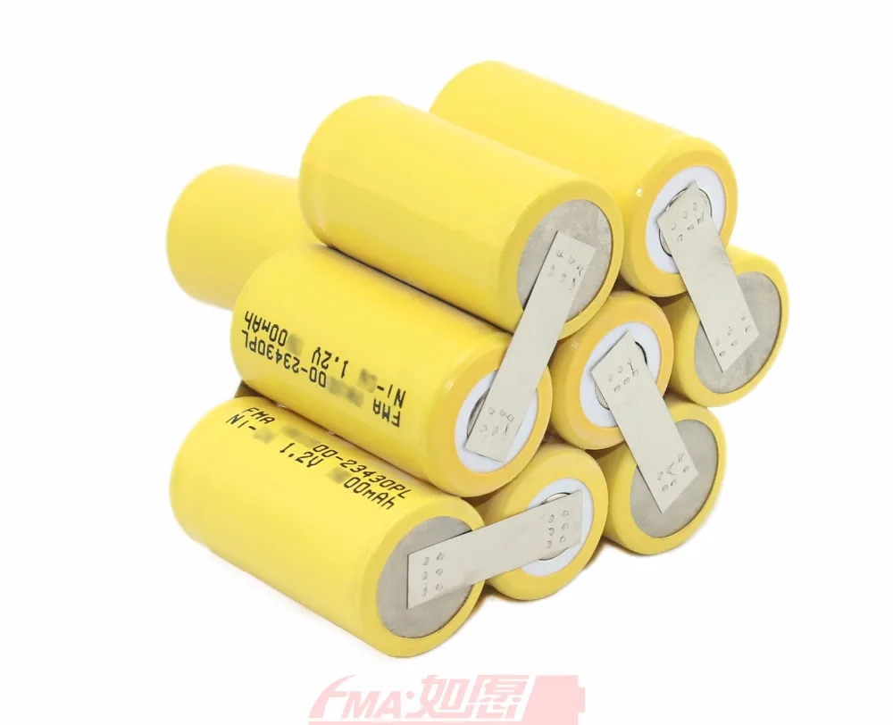 Ni-Cd Sub C SC 12v 1200 1500 1800mAh перезаряжаемая батарея DIY для электроинструментов DEXTER Drill