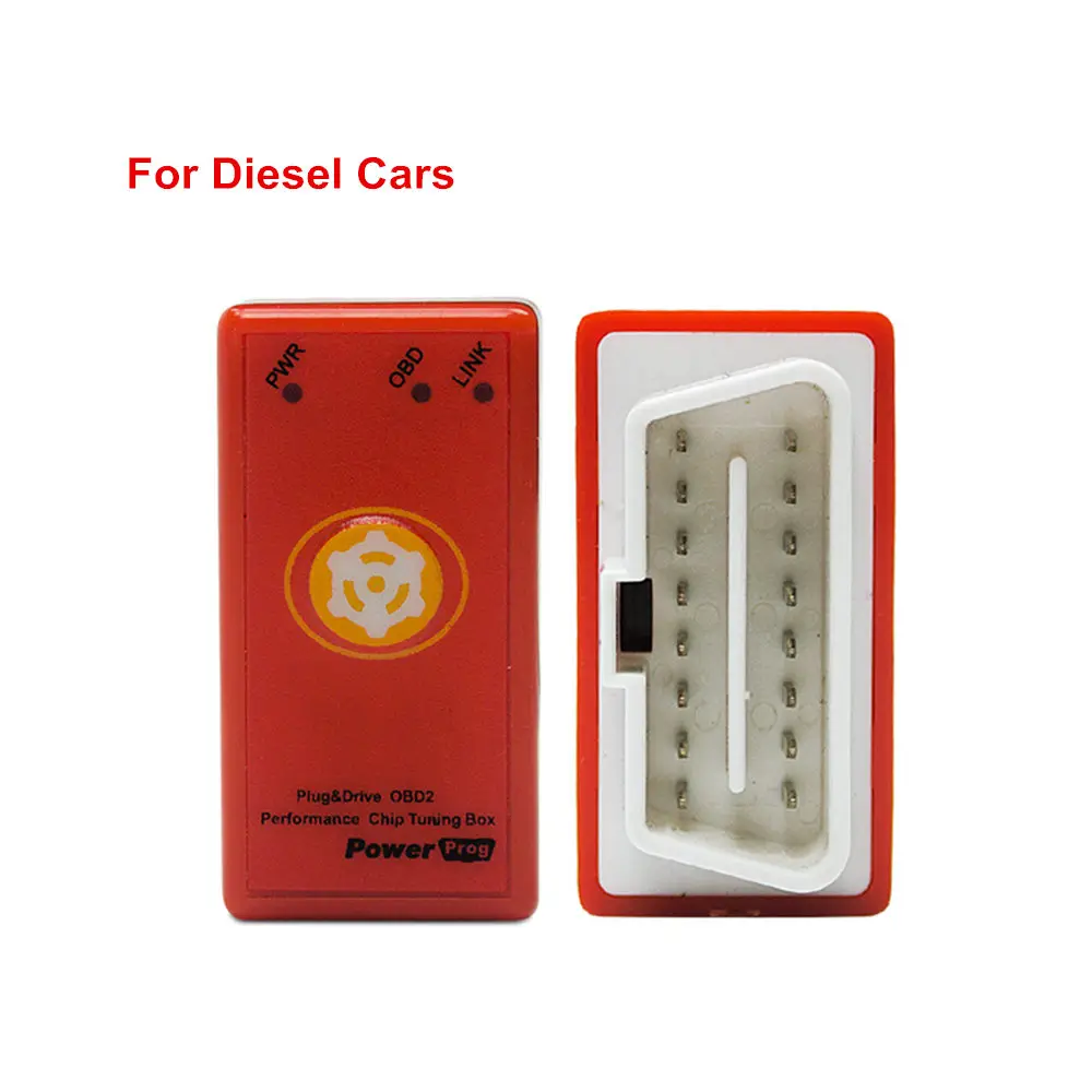 power prog diesel Best Price Power Prog Nitro OBD2 ECO OBDII Chip Tuning Box Powerprog ECU OBD Programmer With Reset Switch For Benzine Diesel Car - Цвет: power prog diesel