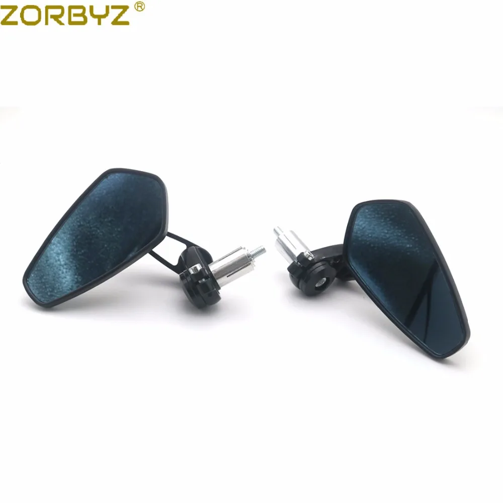Зеркало заднего вида ZORBYZ универсальное черное для мотоцикла 7/8 дюйма 22 мм|Боковые