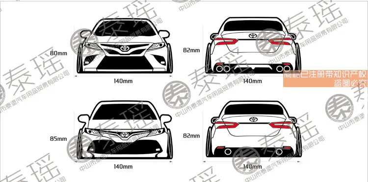TAIYAO автомобильный стильный, для спортивного автомобиля Наклейка для Toyota 2013- Camry SE XSE 2 шт автомобильные аксессуары и отличительные знаки авто стикер наклейка