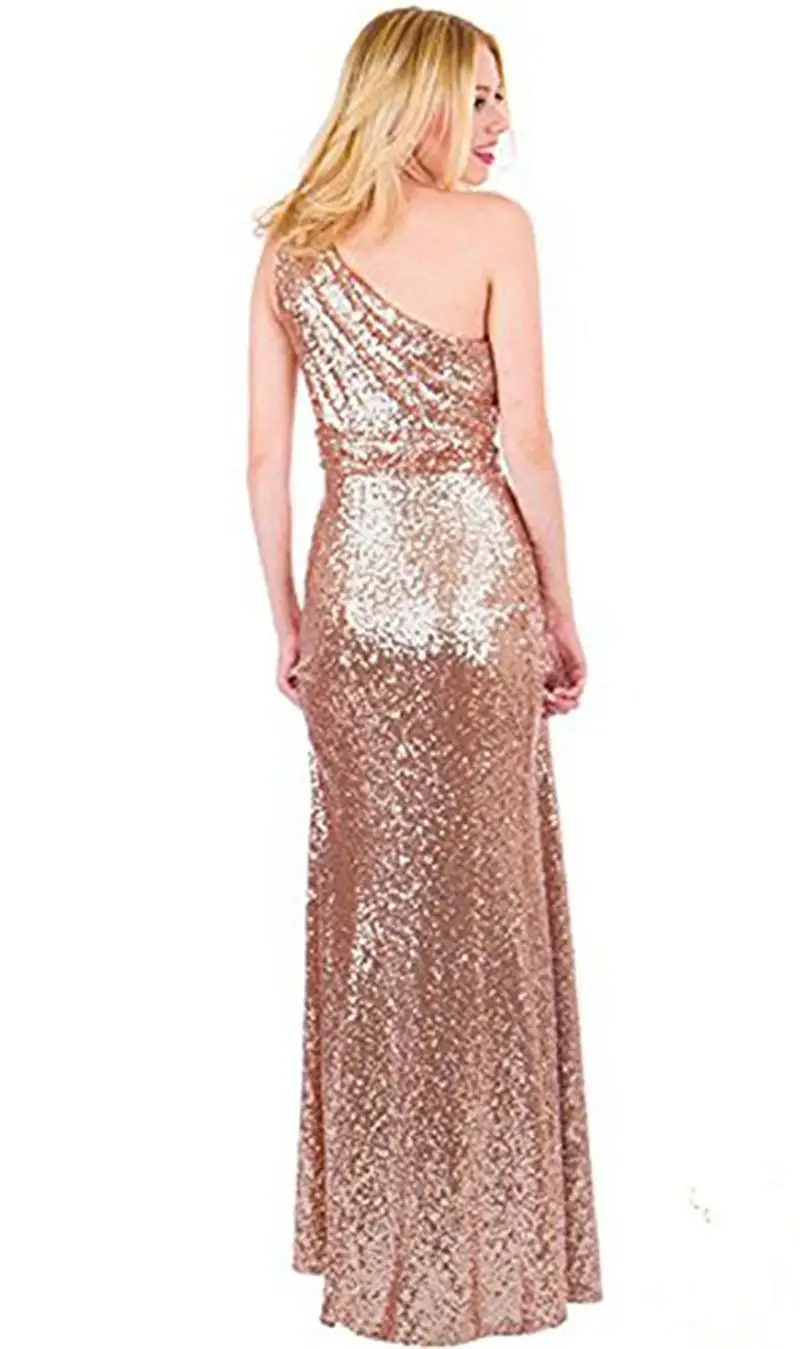 

2017 New Arrival One Shouder A Line Prom Dress Floor Length Dress for Women Formal Party