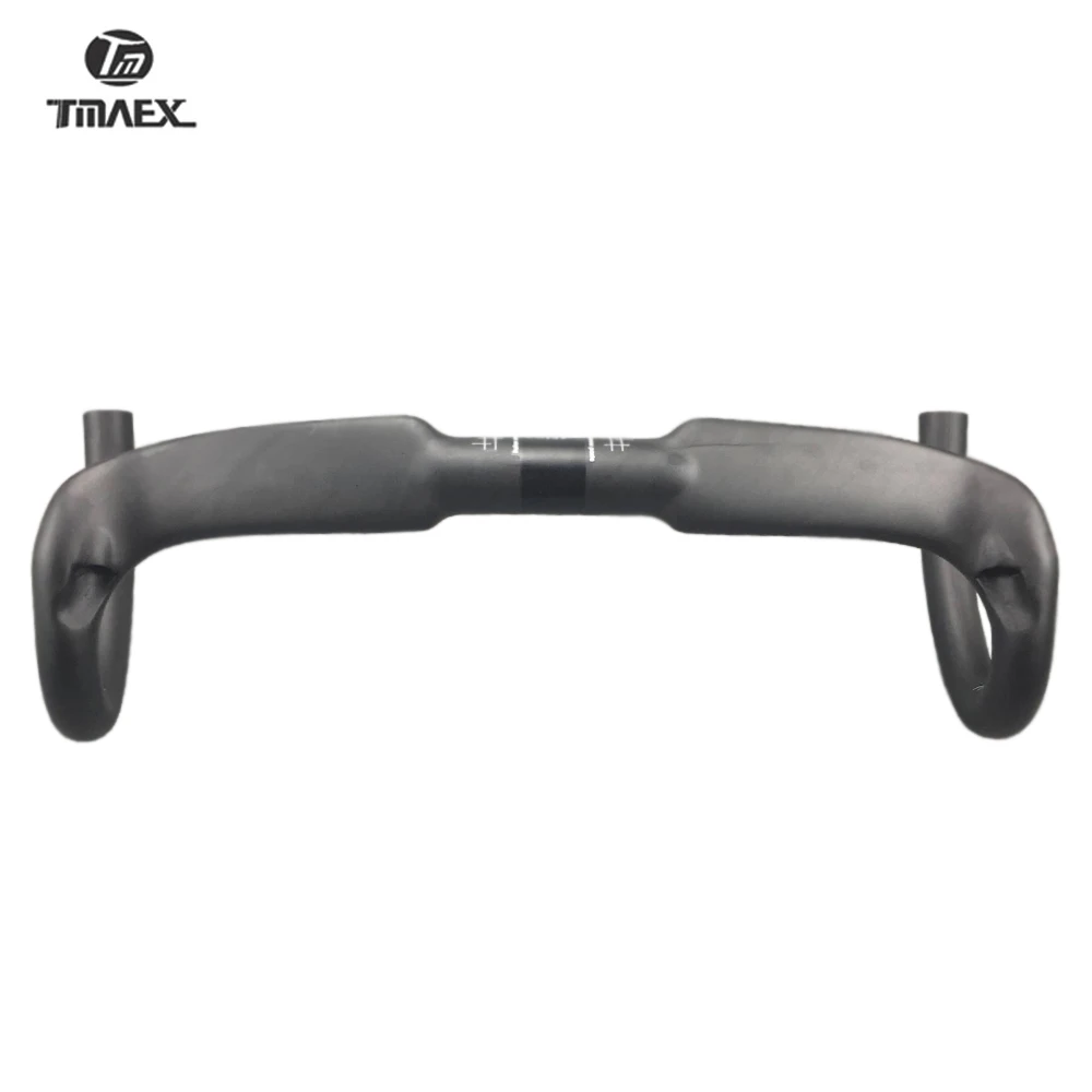 Полностью углеродный велосипедный руль без логотипа из волокна углерода гибкая