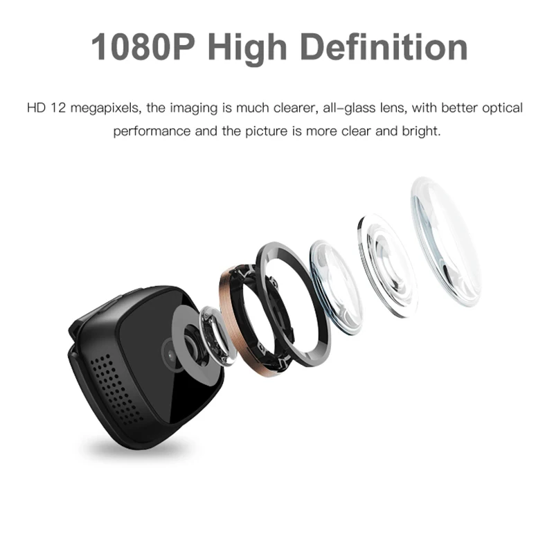 Мини 1080P камера HD DV наружная инфракрасная ночного видения маленькая