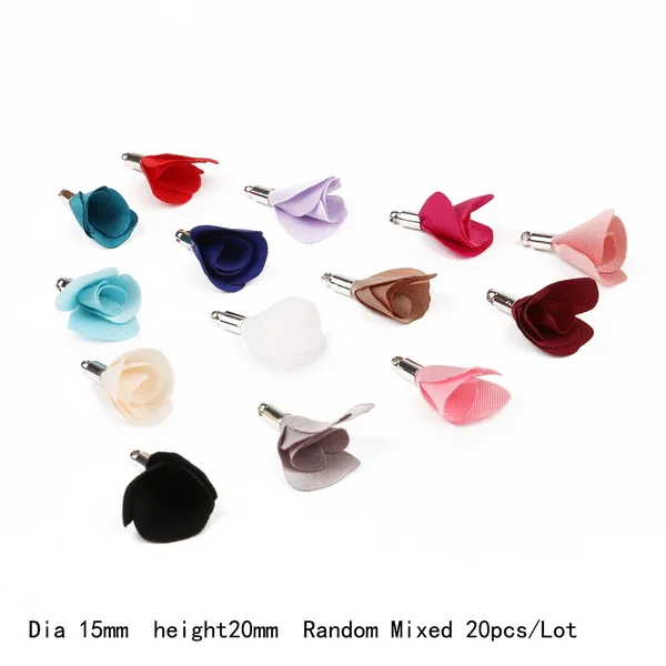 Random Mixed Color 10-20 шт/много цветов замша цветок кисточка подвесной кулон для DIY Свадьба на праздник, украшение для платья/занавески Швейные аксессуары - Цвет: Random Mixed Color