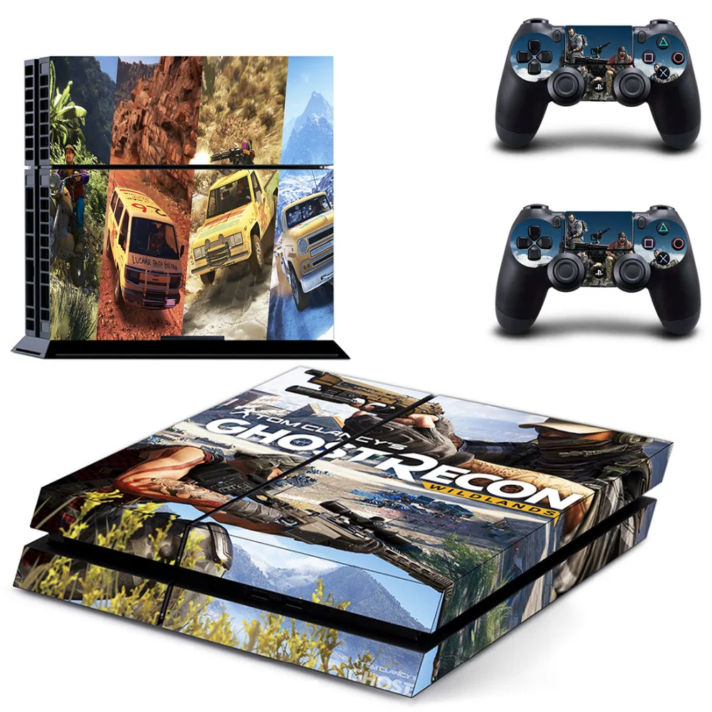 Наклейки Tom Clancy's Ghost Recon Wildland для консоли Sony PlayStation 4 и 2 контроллеров PS4|sony stickers|tom