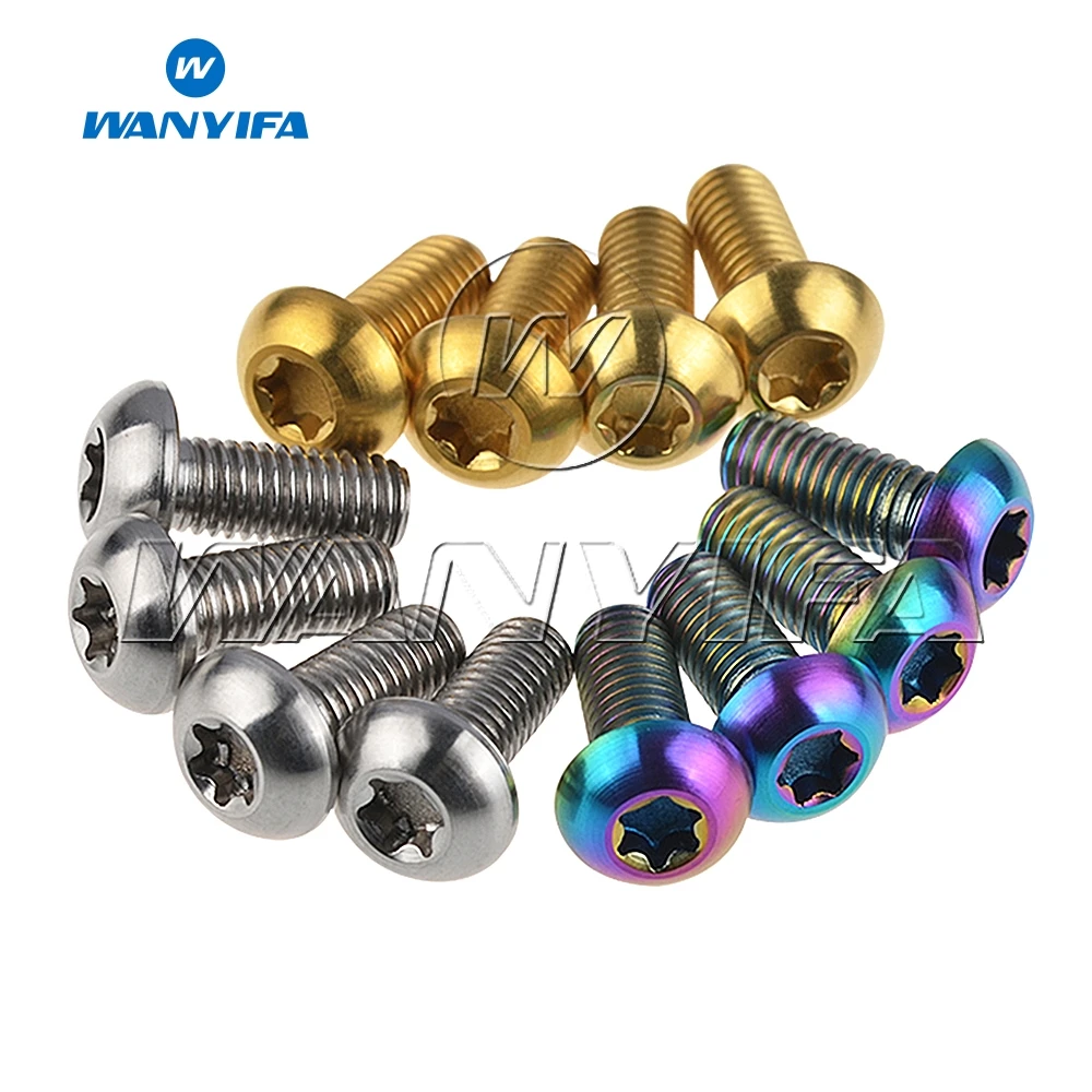 Титановый "Wanyifa" Болт M5x12mm держатель с шестигранной головкой винт для велосипедный держатель для бутылки для воды винты Велоспорт велосипед аксессуары 4 шт./лот