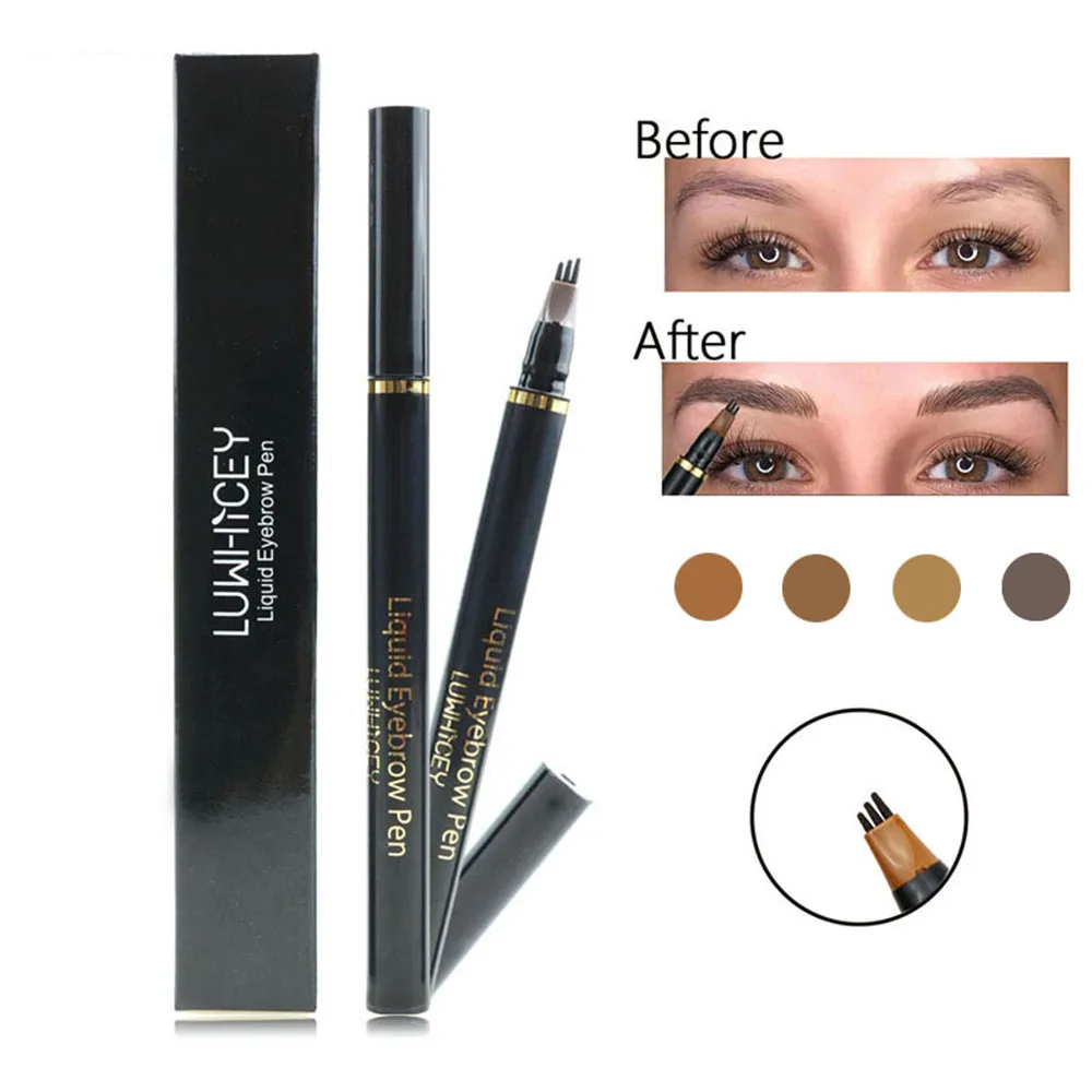 1 шт. 4 цвета мануального татуажа бровей карандаш для Водонепроницаемый вилка