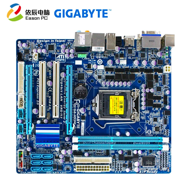 GIGABYTE GA-H55M-D2H LGA1156 DDR3 i3 i5 i7 Micro-ATX | Компьютеры и офис