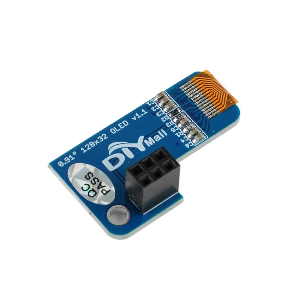 Монохромный экран IIC I2C 0 91x32 OLED 5 шт./лот PiOLED 128 дюйма для Raspberry Pi 3 Zero SSD1306 белый цвет В