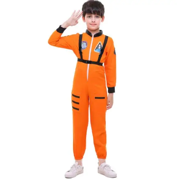 Детский комбинезон для мальчиков на Хэллоуин Рождество Белый Оранжевый