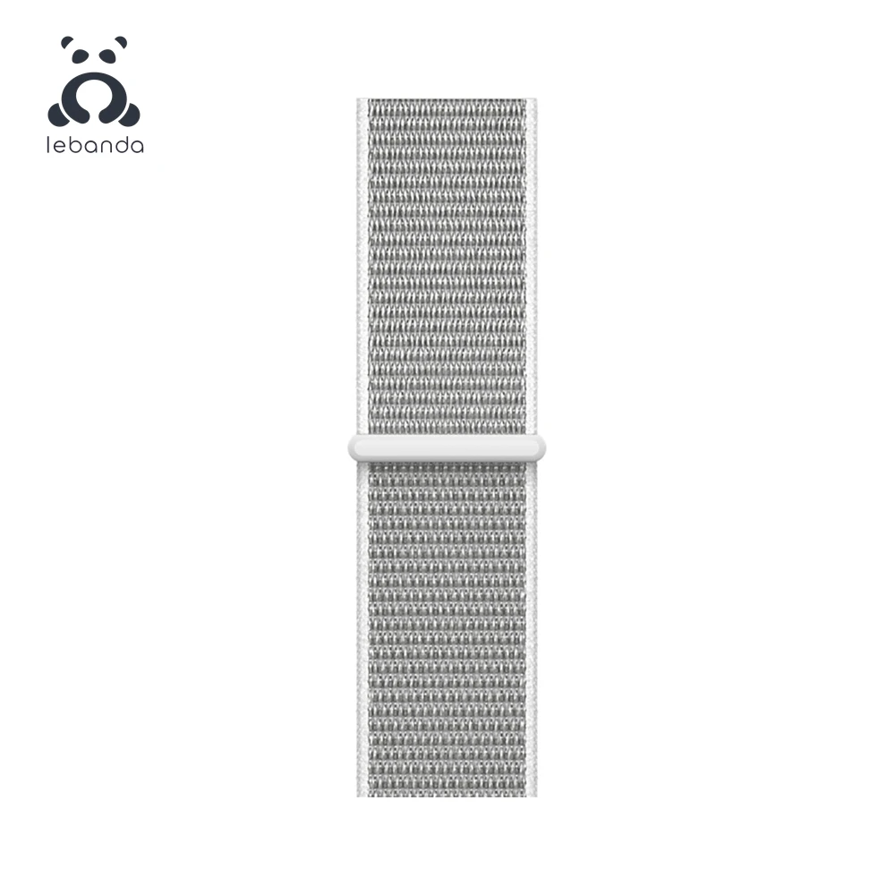Seashell Lebanda Sport loop для apple watch 5, 4, 3, 2, 1, ремешок для iwatch 38, 40, 42, 44 мм, тканый нейлоновый ремешок, Аляска, синий - Цвет ремешка: Seashell