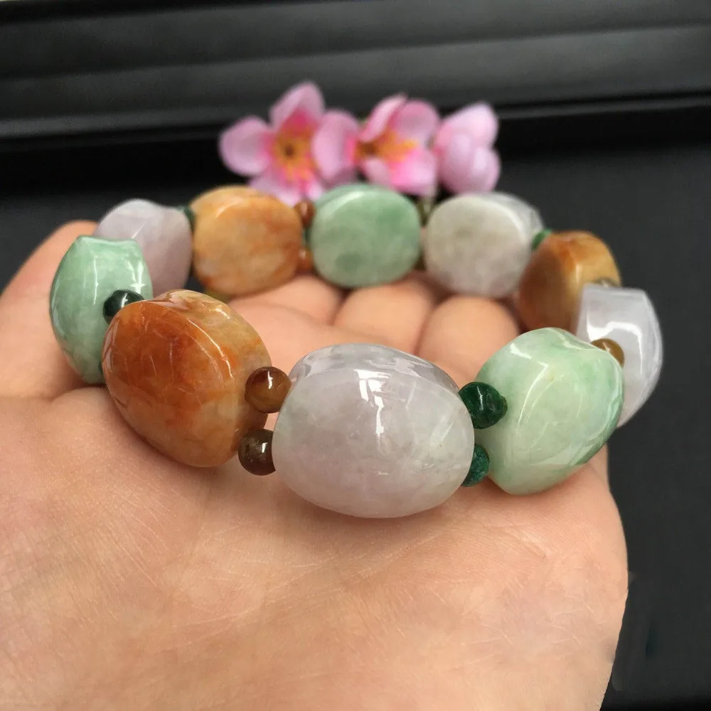 

Turtle shell gift Hand carved Grade A JADE Jadeite Beads Bangle Bracelet