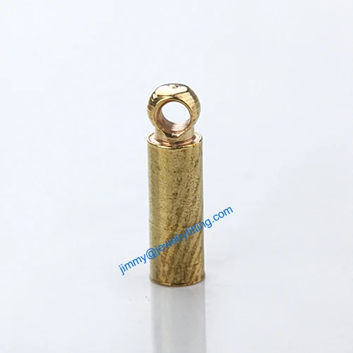 Jewelry findings Metal End caps for laether cord; crimp end cap; chain end caps 2.2*8mm 5000pcs