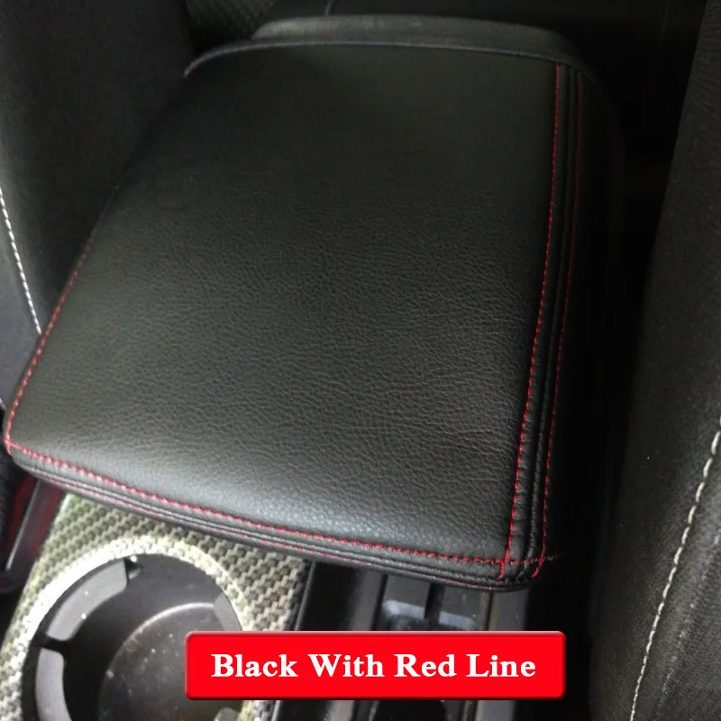 Black Red Line QCBXYYXH автомобильный чехол для подлокотников для Renault Kadjar- стильный кожаный для ключа от автомобиля внутренняя наклейка аксессуары для украшения - Название цвета: Black Red Line